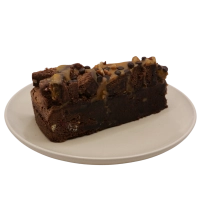 Een rijke, smeuïge chocoladetaart met de volle smaak van brownie