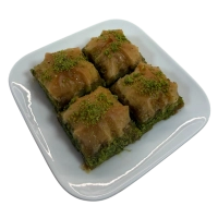 Krokant filodeeg met een rijke pistachevulling en zoete siroop